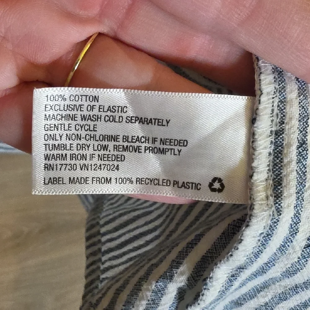 Universal Thread Blue and White Striped Sleeveless Dress - Picture 5 of 7